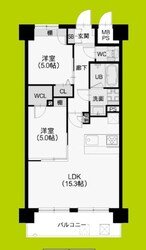 スプランディッド難波WESTIIIの物件間取画像